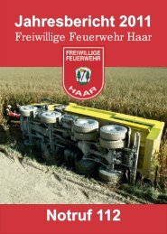 Jahresbericht 2011 - Freiwillige Feuerwehr Haar