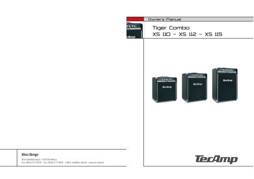 Tiger Combo XS 110 â XS 112 â XS 115 - Tecamp