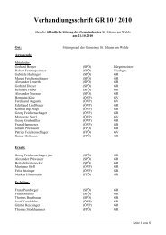 GR-Sitzung 10/2010 (26 KB) - .PDF - St. Johann am Walde