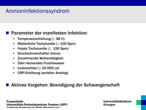 Vorzeitiger Blasensprung: Abwarten oder Einleiten? - VI. BAYERN ...