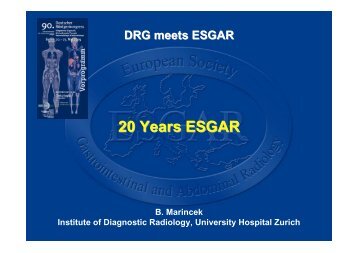 20 Years ESGAR