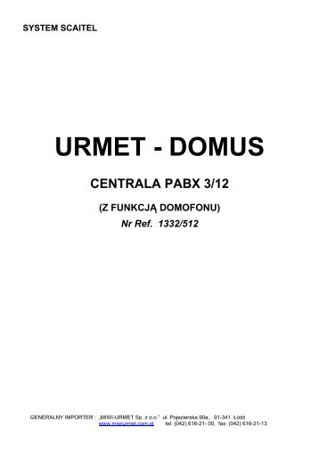 URMET - DOMUS - Kmservice