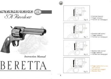 Owner Manual Beretta Stampede Revolver - BerettaWEB.com