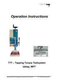 Tapping-Torque-Testsystem