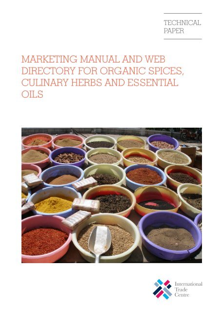 Marketing Manual and Web Directory for Organic Spices, Herbs - ITC