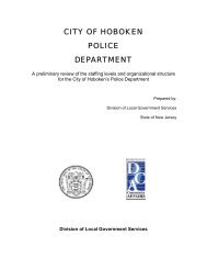 CITY OF HOBOKEN POLICE DEPARTMENT - Hoboken NJ