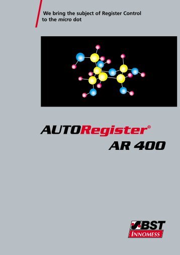 AUTORegisterÂ® AR 400 - BST International GmbH