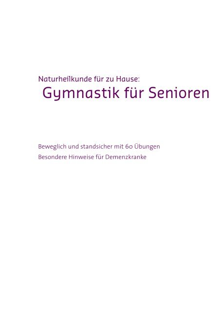 Gymnastik für Senioren - Natur und Medizin e.V.