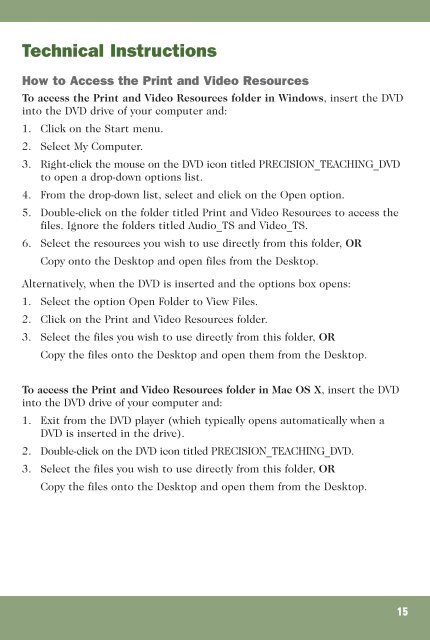 Precision Teaching in the Primary Classroom Viewer's Guide