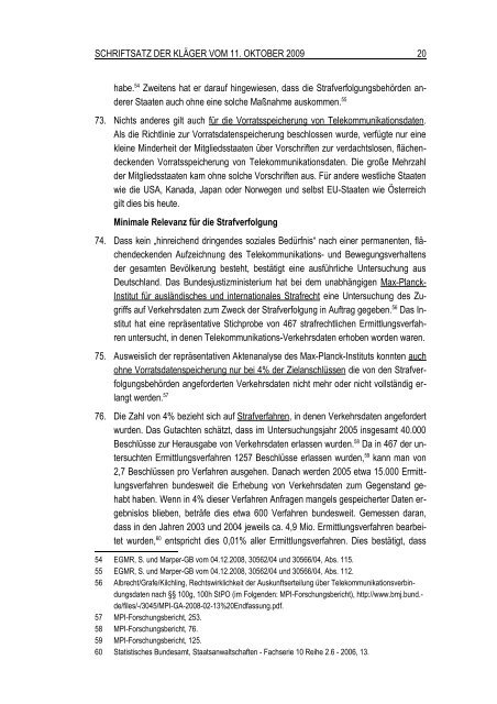 Stellungnahme (pdf) - Daten-Speicherung.de – minimum data ...