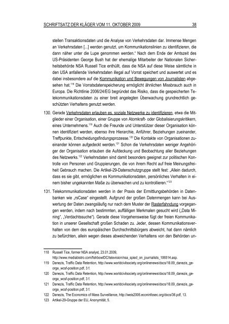 Stellungnahme (pdf) - Daten-Speicherung.de – minimum data ...