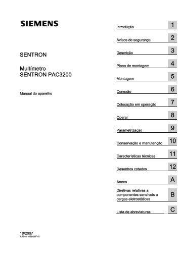 Manual Sentron PAC3200 (portuguÃªs) - Industry