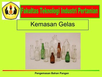 KEMASAN KACA / GELAS - Blogs Unpad