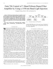 Gain tilt control of L-band erbium-doped fiber amplifier ... - IEEE Xplore