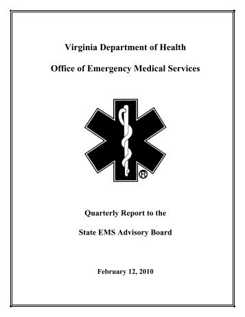 Virginia Department of Health Office of Emergency Medical Services