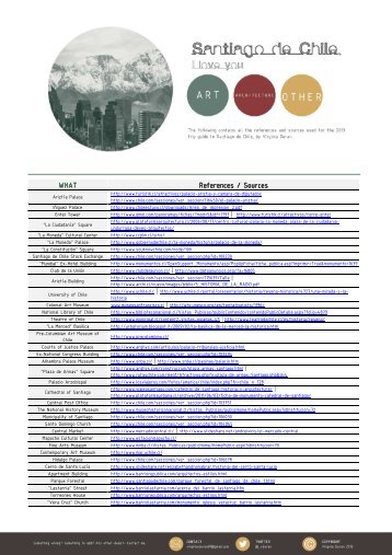 WHAT References References / Sources / Sources ... - Virginia Duran