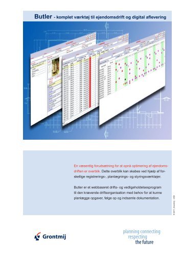 Butler - komplet vÃ¦rktÃ¸j til ejendomsdrift og digital aflevering - Grontmij