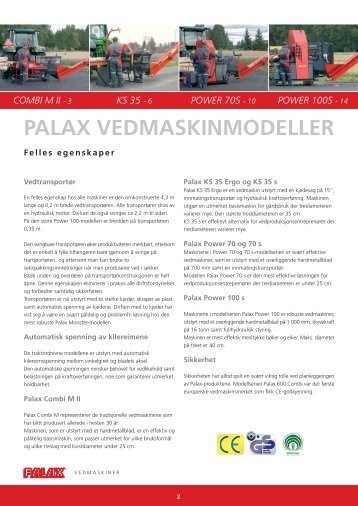 Palax Yhteisesite A4 NOR - NOA Maskin AS