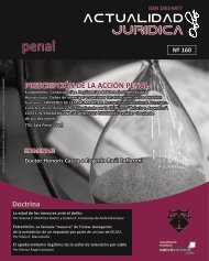 PRESCRIPCIÓN DE LA ACCIÓN PENAL. - Actualidad Jurídica