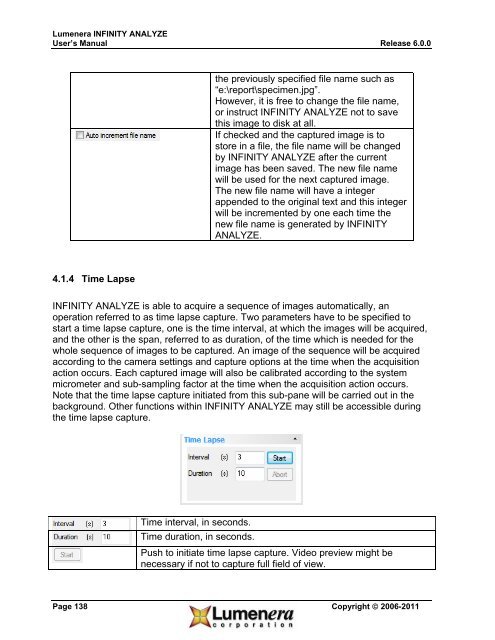 INFINITY ANALYZE User's Manual - Spectra Services