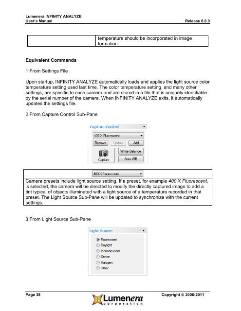 INFINITY ANALYZE User's Manual - Spectra Services