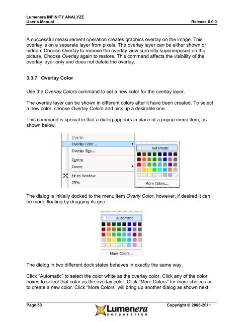 INFINITY ANALYZE User's Manual - Spectra Services