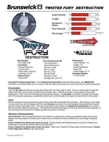 TWISTED FURY DESTRUCTION - Brunswick Bowling