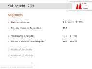 Rücklauf 3 Monate - Kölner Infarkt Modell