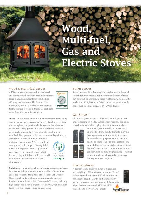 Wood, Multi-fuel, Gas and
