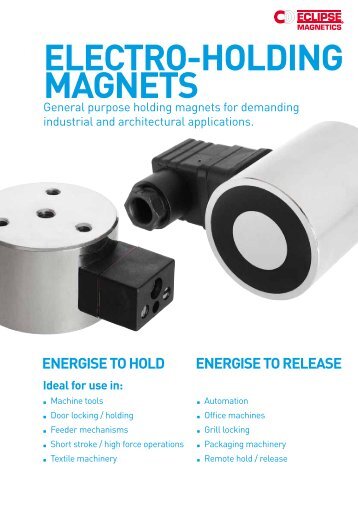 ELECTRO-HOLDING MAGNETS - Eclipse Magnetics