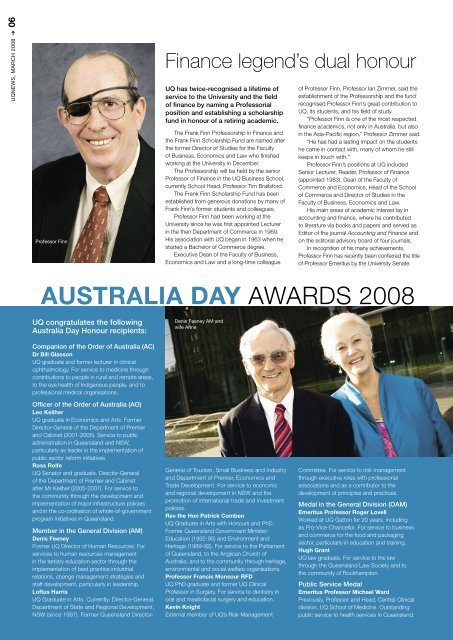 Issue 572 (March 2008) - Office of Marketing and Communications