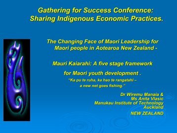 Gathering for Success Conference: Sharing Indigenous Economic ...
