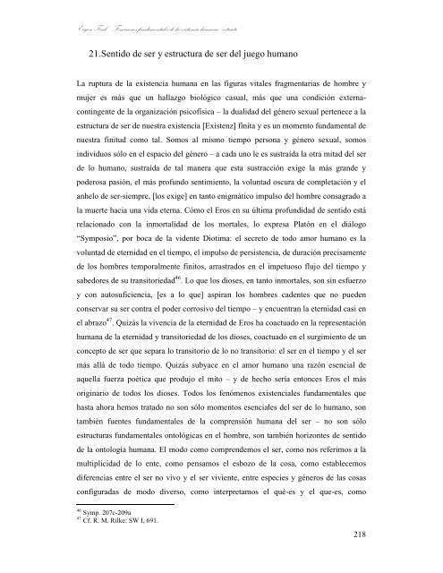 FenÃ³menos fundamentales de la existencia ... - cristobal holzapfel