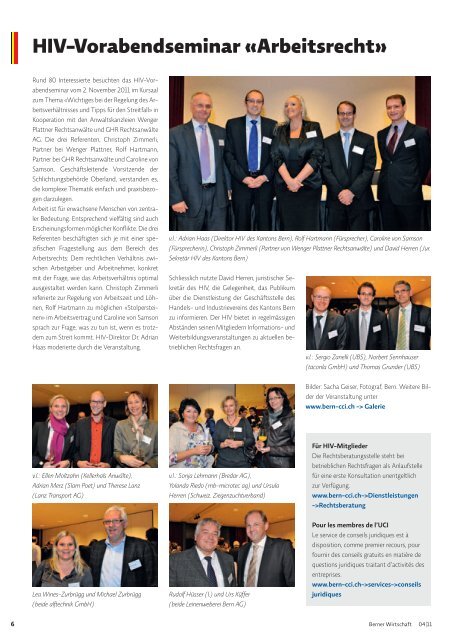 Magazin Berner Wirtschaft 04/2011 - Handels- und Industrieverein ...