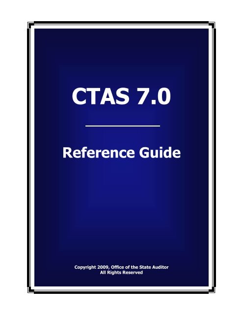CTAS Reference Guide.doc - Office of the State Auditor