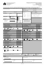 Management Review & Property Inspection Summary Sheet