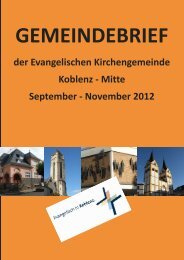 November 2012 - Evangelische Kirchengemeinde Koblenz-Mitte