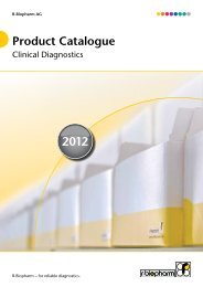 R-Biopharm Product Catalogue, Clinical Diagnostics 2012 (3 MB)