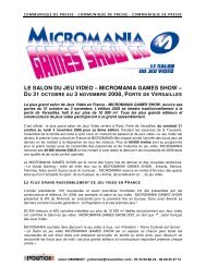 LE SALON DU JEU VIDEO – MICROMANIA GAMES SHOW –