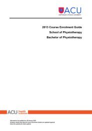 Course Enrolment Guide â Bachelor of Physiotherapy - Students