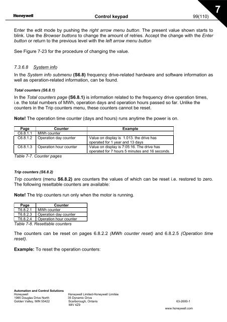 NXS Form 63-2600, Users Manual, Technical Data - CONTROL ...