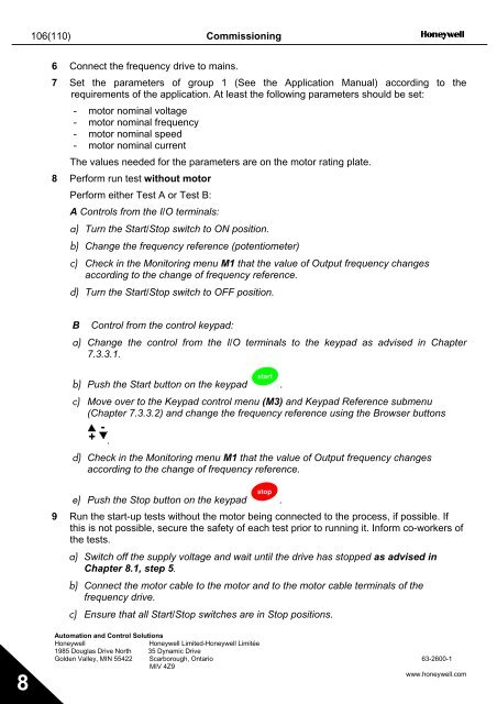 NXS Form 63-2600, Users Manual, Technical Data - CONTROL ...