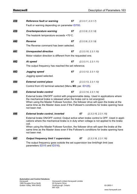 NXS Form 63-2600, Users Manual, Technical Data - CONTROL ...