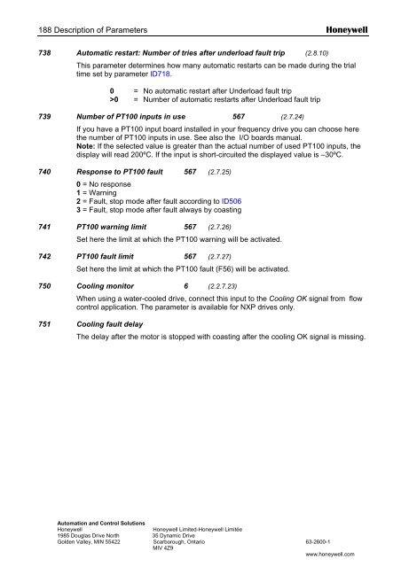 NXS Form 63-2600, Users Manual, Technical Data - CONTROL ...