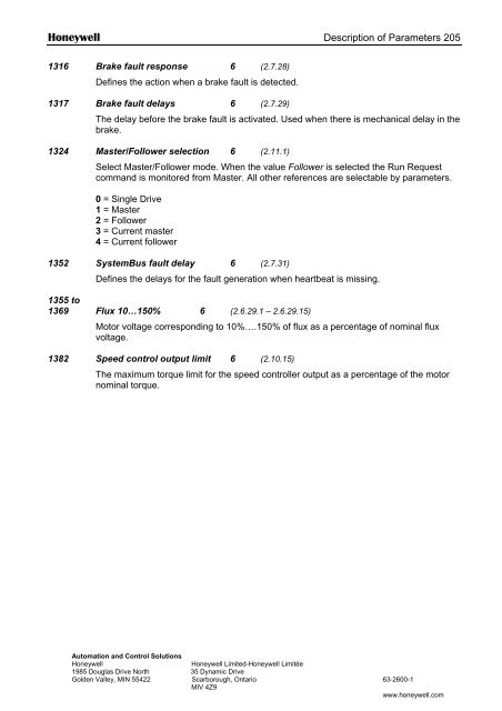 NXS Form 63-2600, Users Manual, Technical Data - CONTROL ...