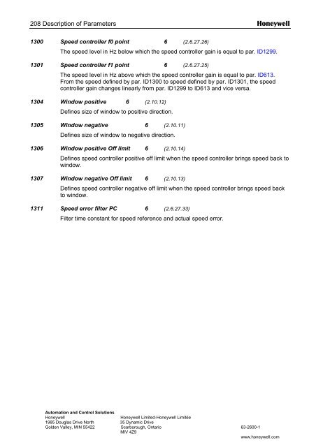 NXS Form 63-2600, Users Manual, Technical Data - CONTROL ...