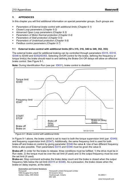 NXS Form 63-2600, Users Manual, Technical Data - CONTROL ...