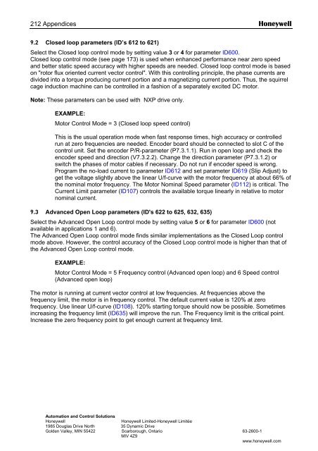 NXS Form 63-2600, Users Manual, Technical Data - CONTROL ...