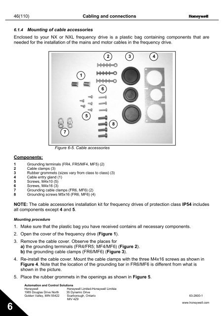 NXS Form 63-2600, Users Manual, Technical Data - CONTROL ...