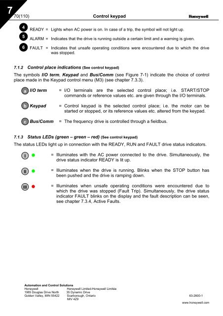 NXS Form 63-2600, Users Manual, Technical Data - CONTROL ...